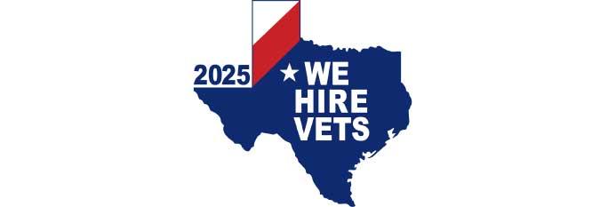 2025 we hire vets texas badge